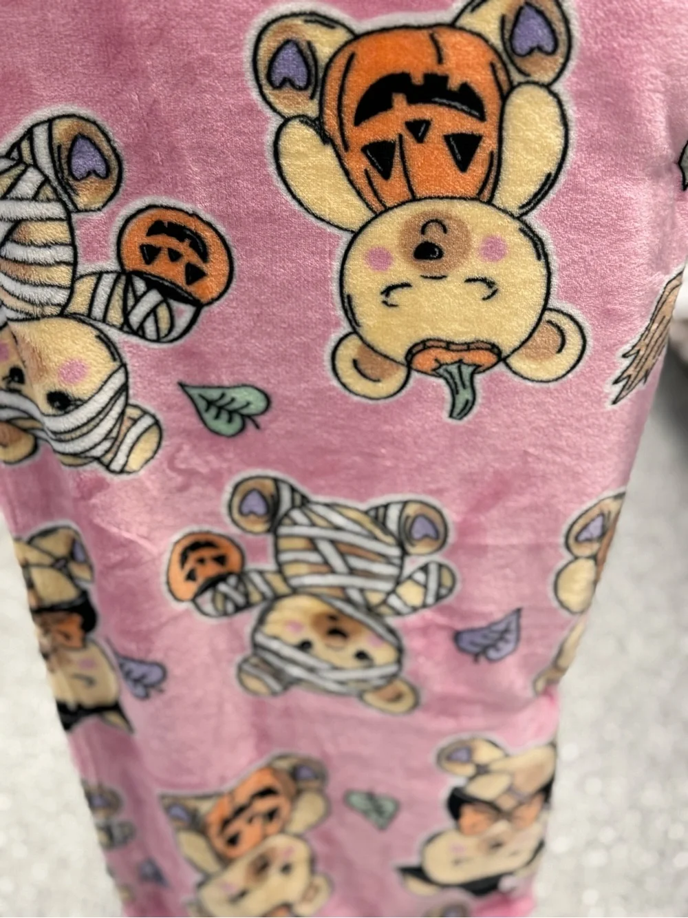 Betsey Johnson Pink Halloween Bear Plush Throw